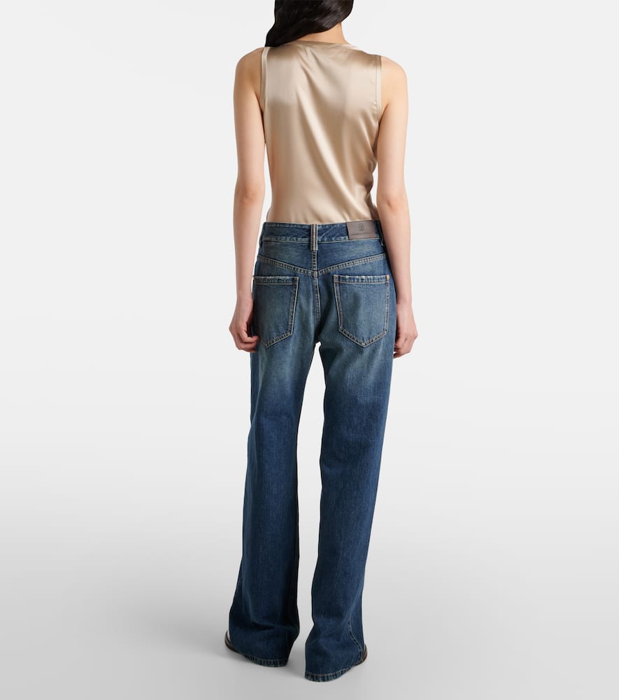 Brunello Cucinelli Low-rise Straight Jeans In Blue