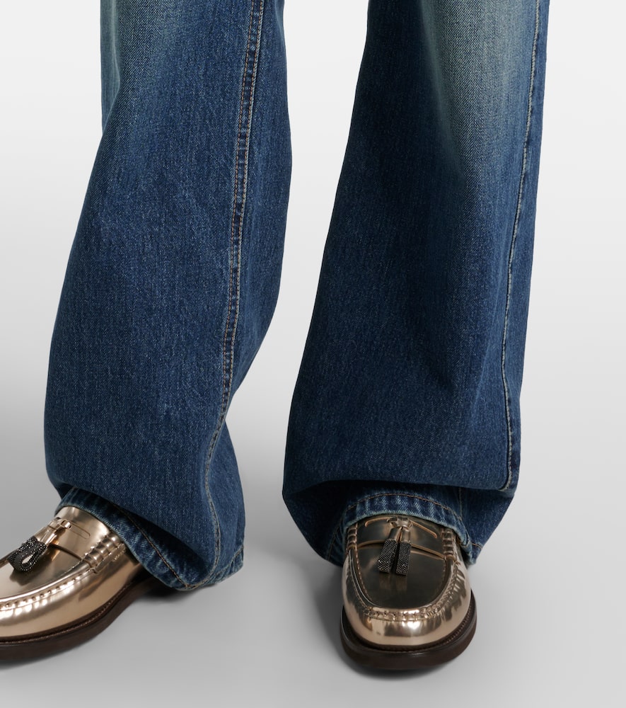 Brunello Cucinelli Low-rise Straight Jeans In Blue