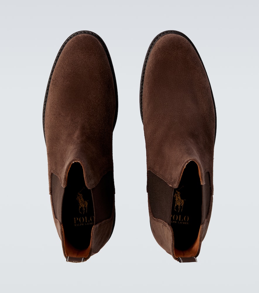 Polo Ralph Lauren Asher Suede Chelsea Boots In Brown