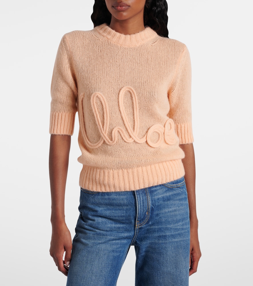  Chloe Chloe Logo Alpaca And Silk Sweater 