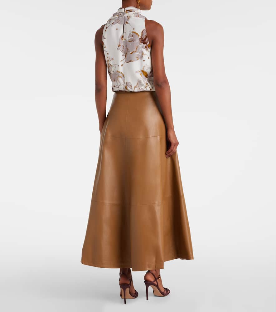 Altuzarra Varda leather maxi skirt