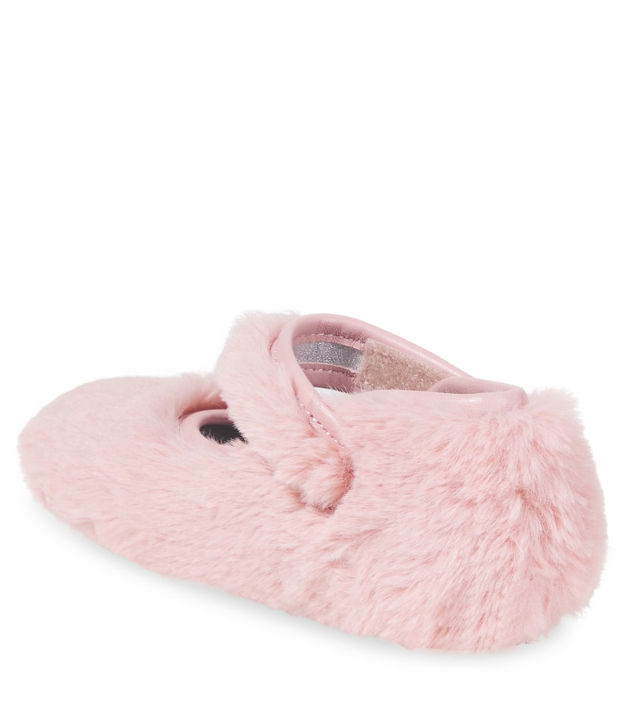 Monnalisa Leather-lined Mary Jane Flats In Pink