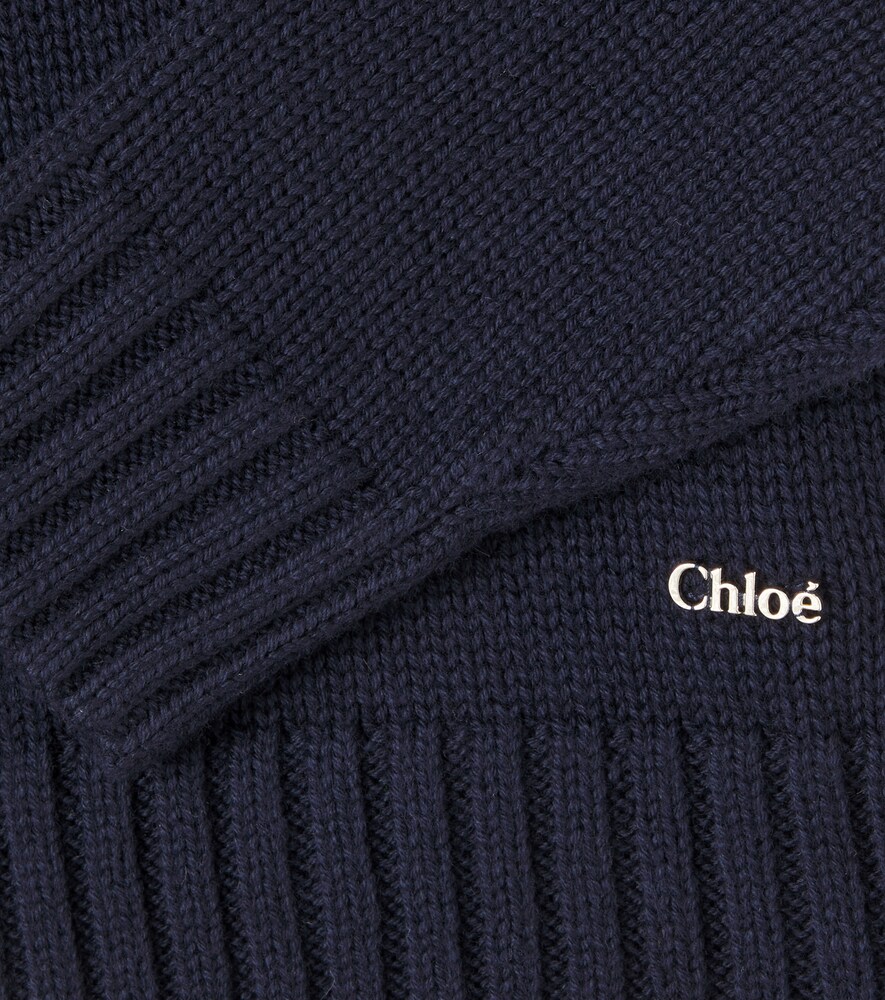  Chloe Kids Chloé Kids Cardigan Aus Baumwolle Und Wolle 