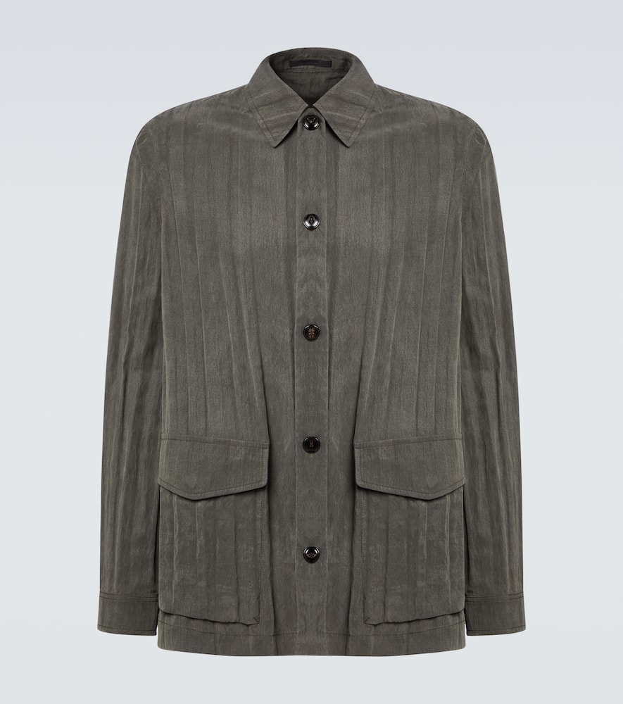 Giacca camicia in canvas