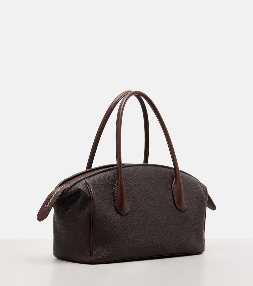 The Row Ewa Leather Tote Bag In Brown