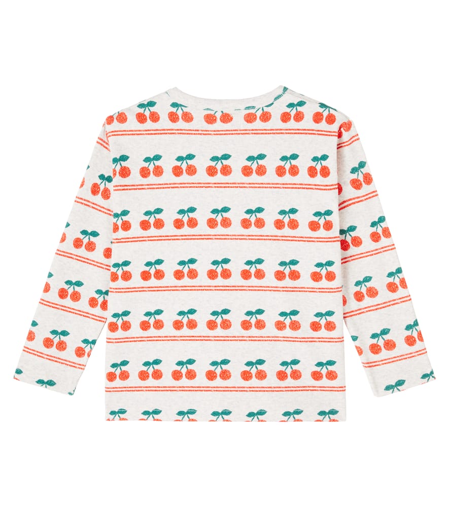 Tinycottons Cherry Printed Cotton-blend T-shirt In Multi