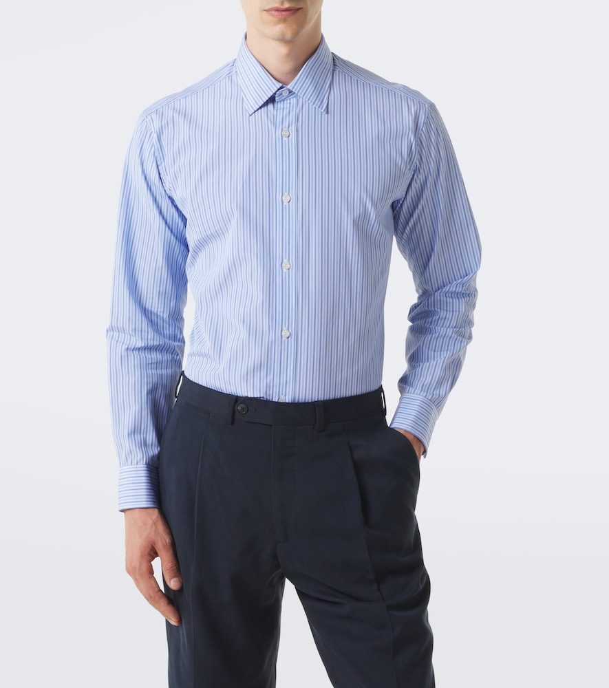 Striped Cotton Poplin Shirt