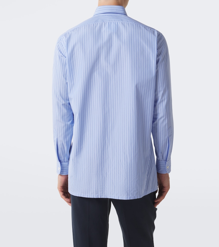 Striped Cotton Poplin Shirt