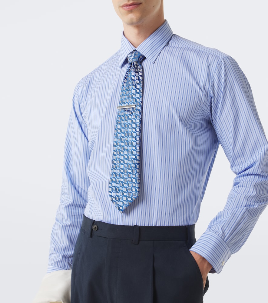Striped Cotton Poplin Shirt