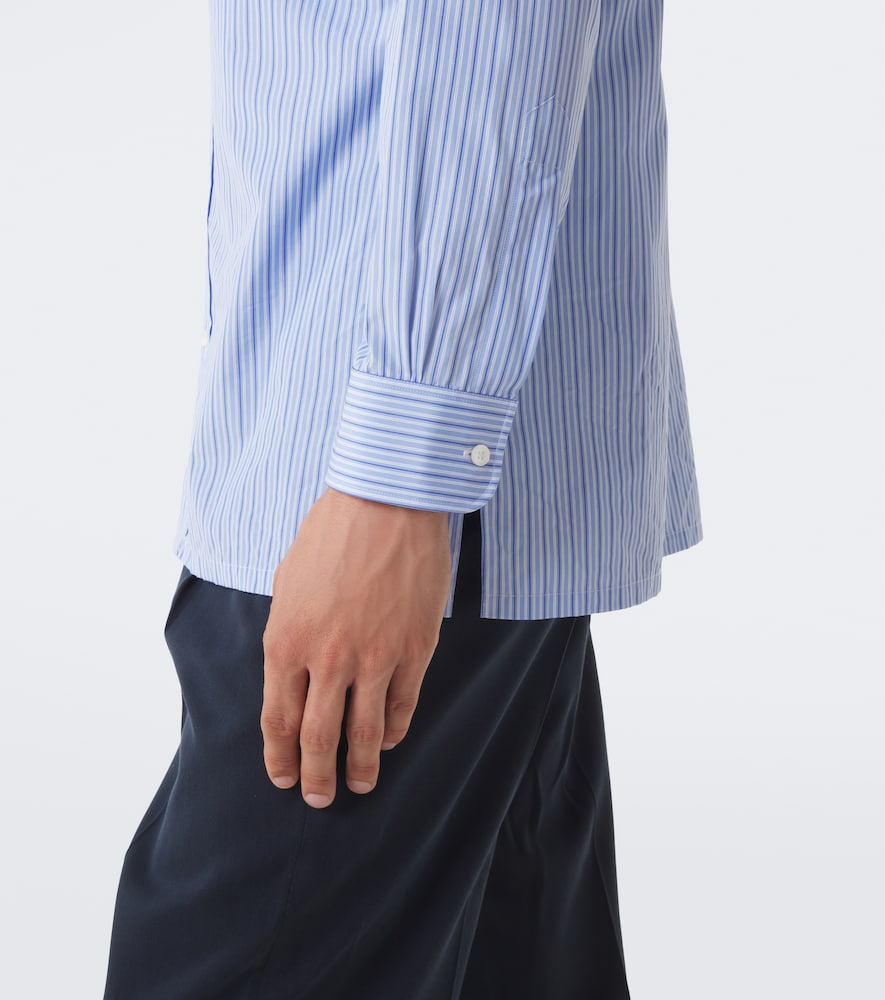 Striped Cotton Poplin Shirt