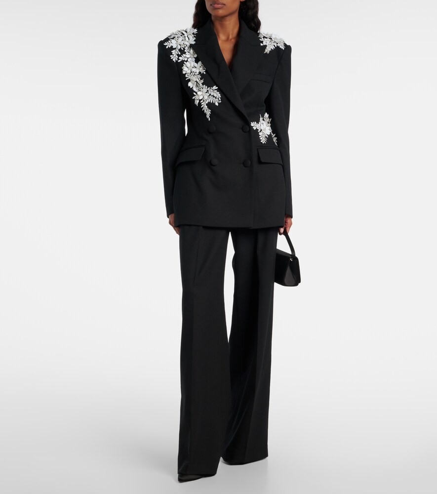 Rebecca Vallance Danna floral-appliqué blazer