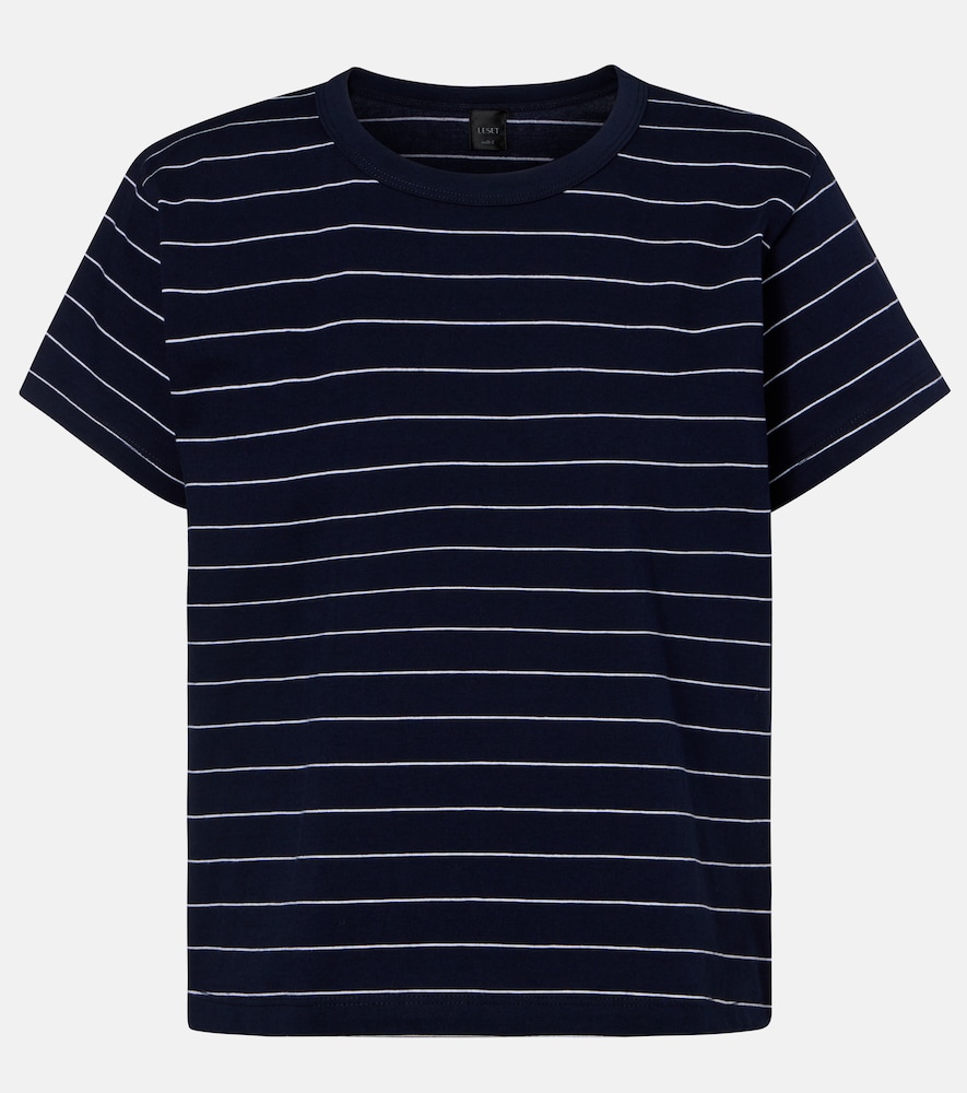 Leset Margo striped cotton jersey T-shirt
