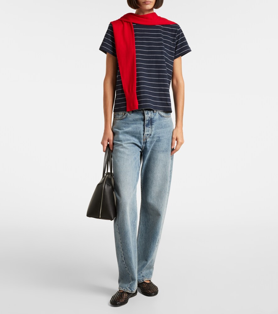 Leset Margo striped cotton jersey T-shirt