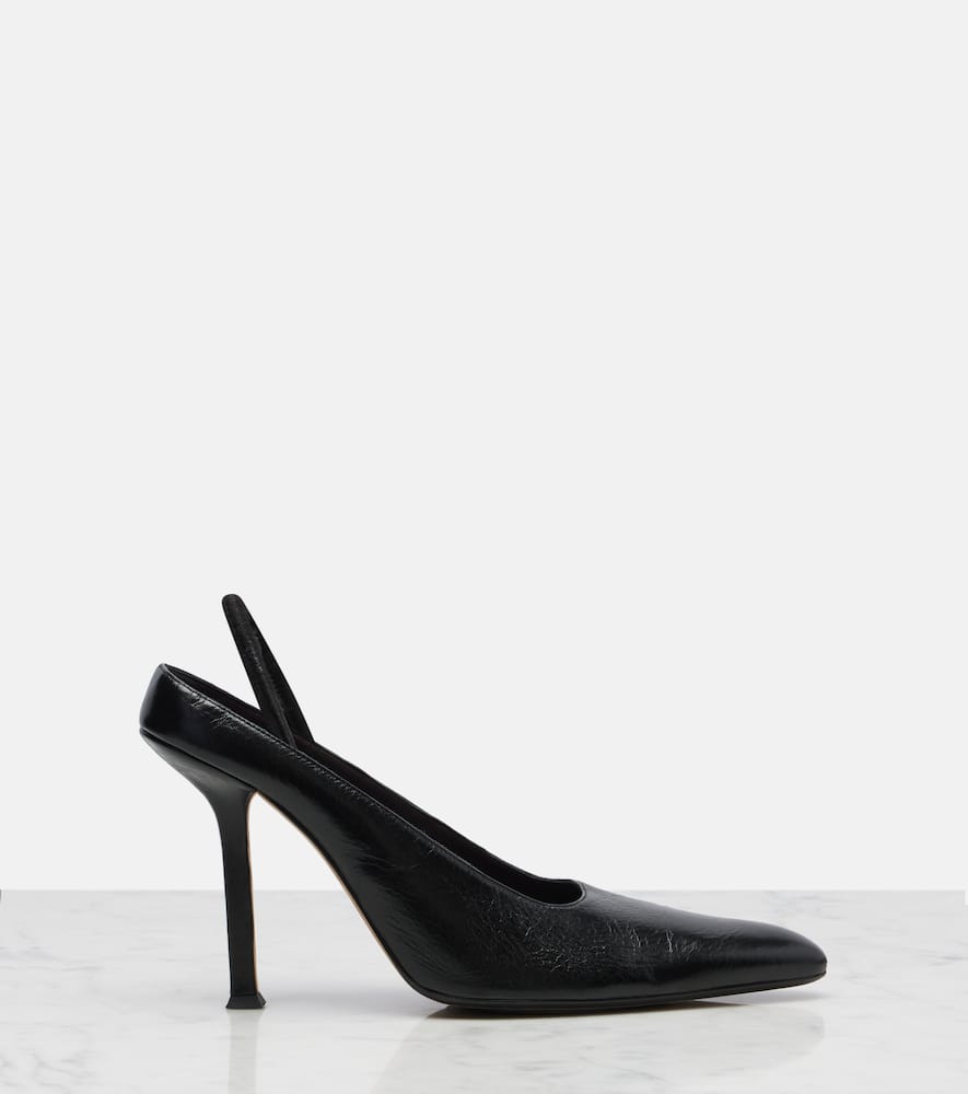 Calvin Klein Suki Leather Slingback Pumps In Black