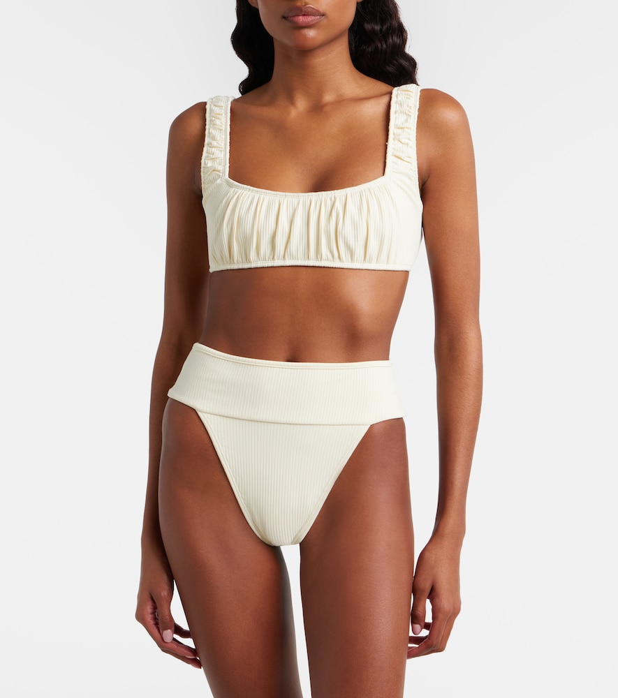 Montce Tamarindo ribbed-knit bikini bottoms