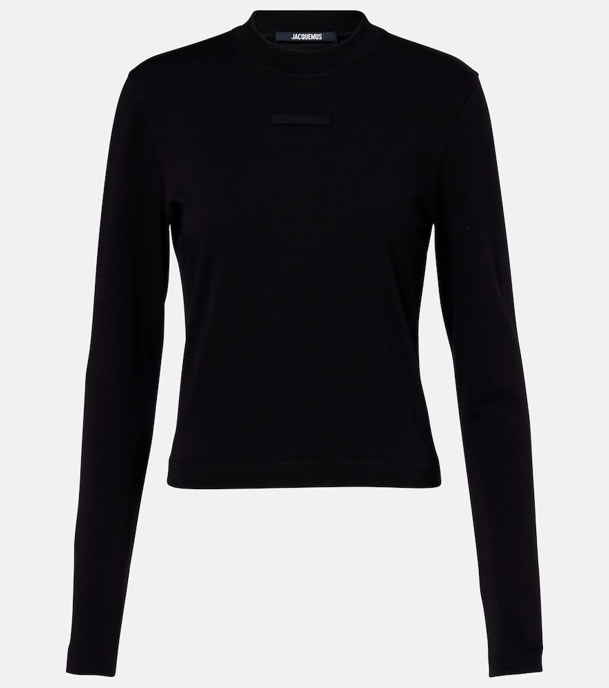 JACQUEMUS Jacquemus Logo cotton-blend jersey T-shirt　Jacquemus ロゴ コットンブレンドジャージー Tシャツ