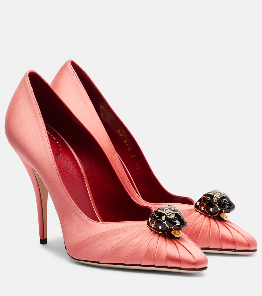 Valentino Garavani Pas De Chat 105 embellished satin pumps | Thumbnail 7 Valentino Garavani Pas De Chat 105 embellished satin pumps | Thumbnail 7
