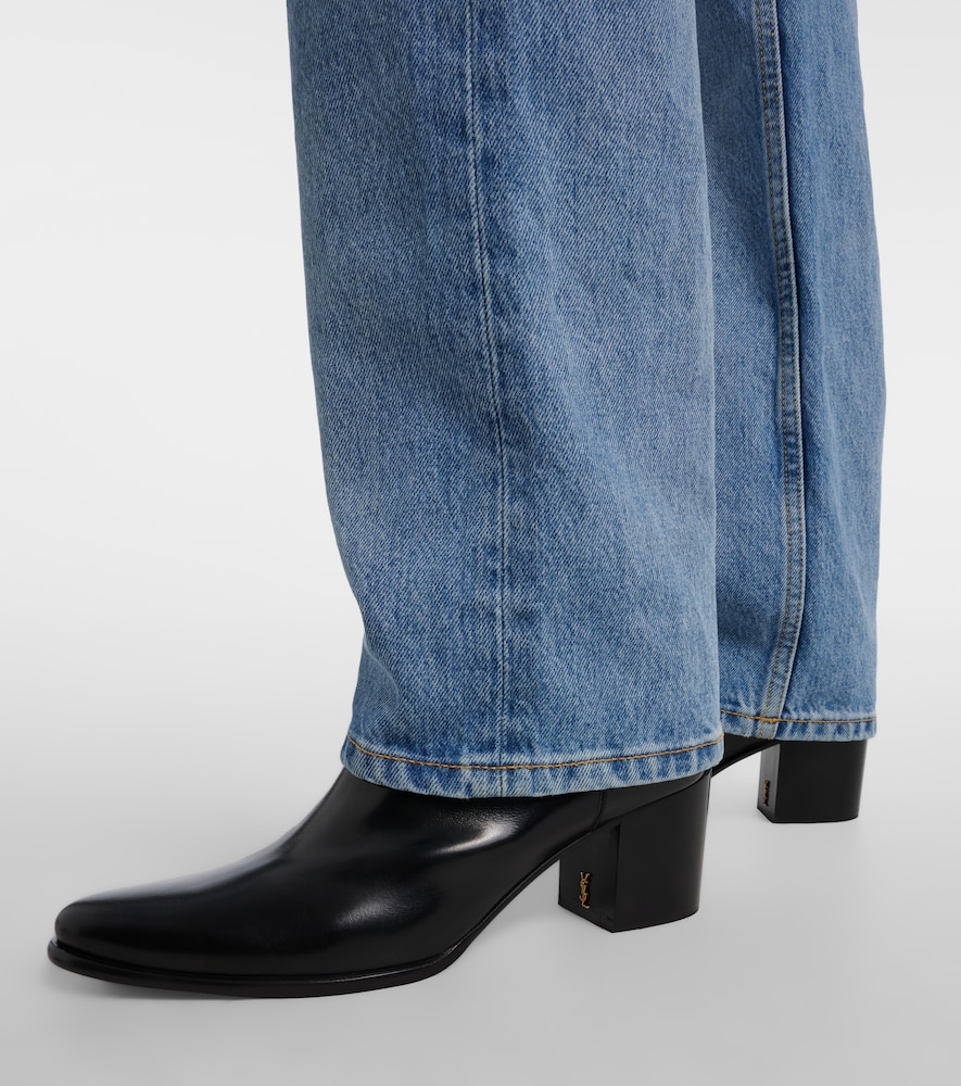 Saint Laurent Jill 60 leather ankle boots