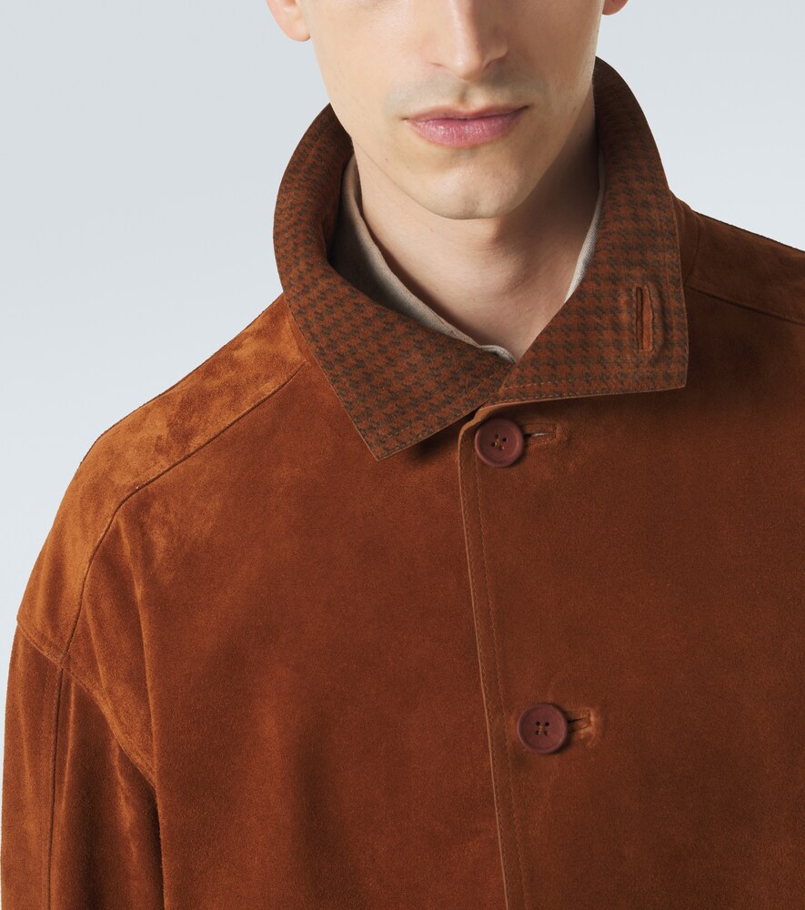  Zegna Zegna Suede Bomber Jacket 