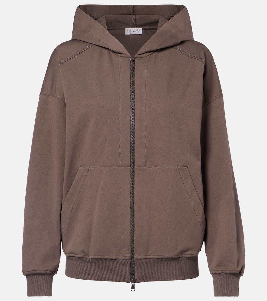 Monili Cotton Zip-Up Hoodie