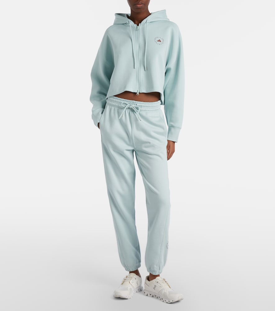 Adidas by Stella McCartney aSMC Cro cotton-blend jersey hoodie