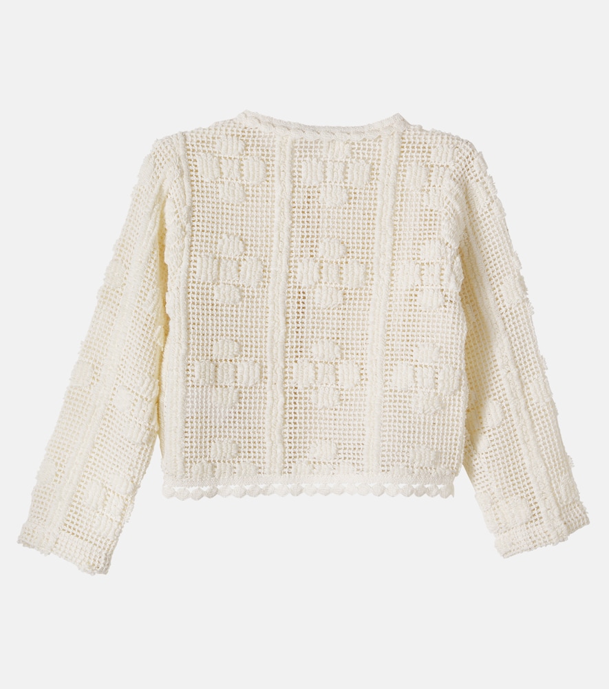  Bebe Organic Bebe Organic Cardigan Inez Aus Häkelstrick 
