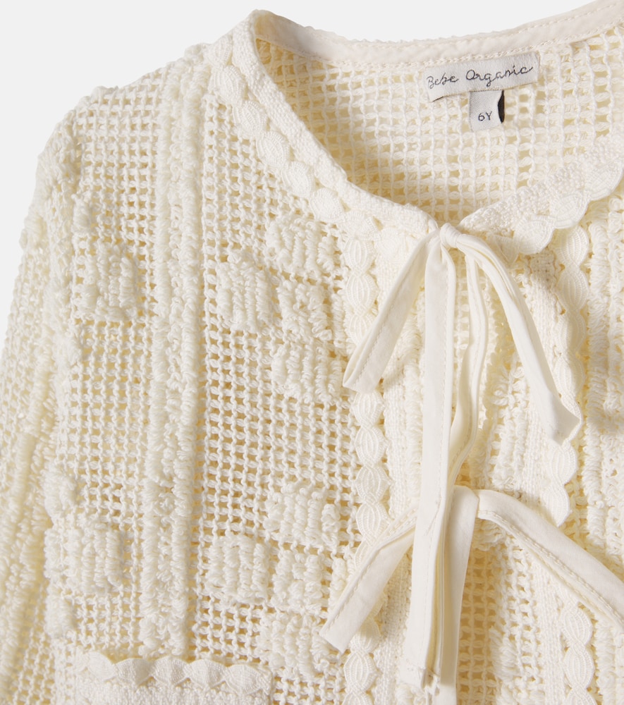  Bebe Organic Bebe Organic Cardigan Inez Aus Häkelstrick 