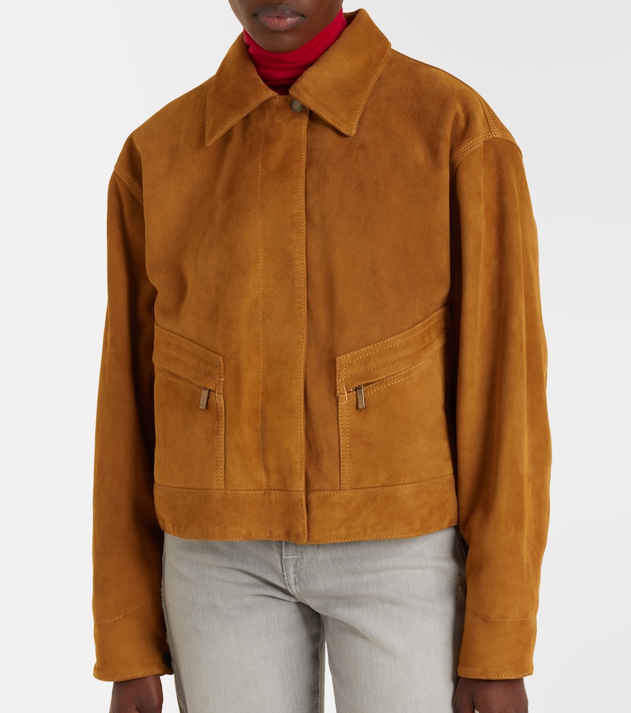  7 For All Mankind 7 For All Mankind Cropped Suede Jacket 