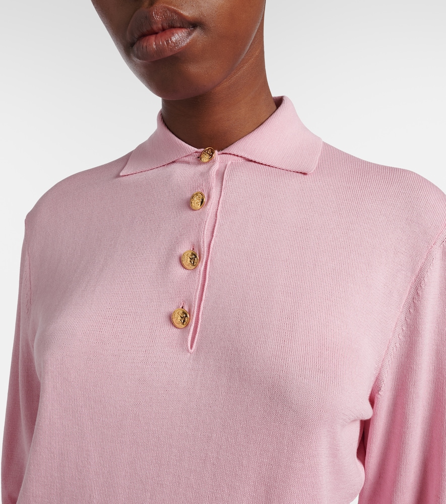 Blazé Milano Alegria Silk And Cotton Polo Sweater