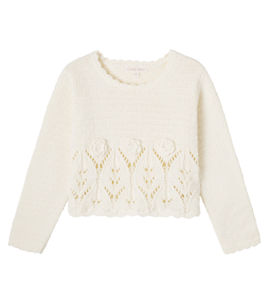 Louise Misha Lysa Embroidered Cotton Sweater