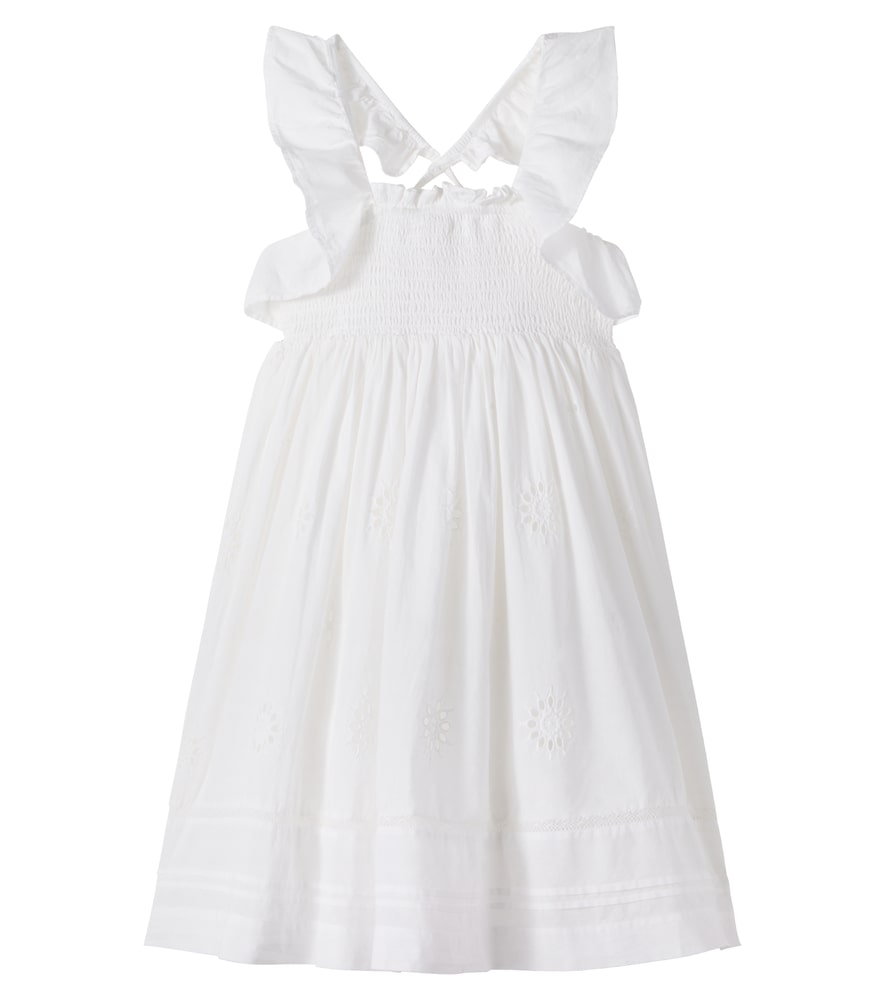 Louise Misha Anaya Ruffled Embroidered Cotton Dress