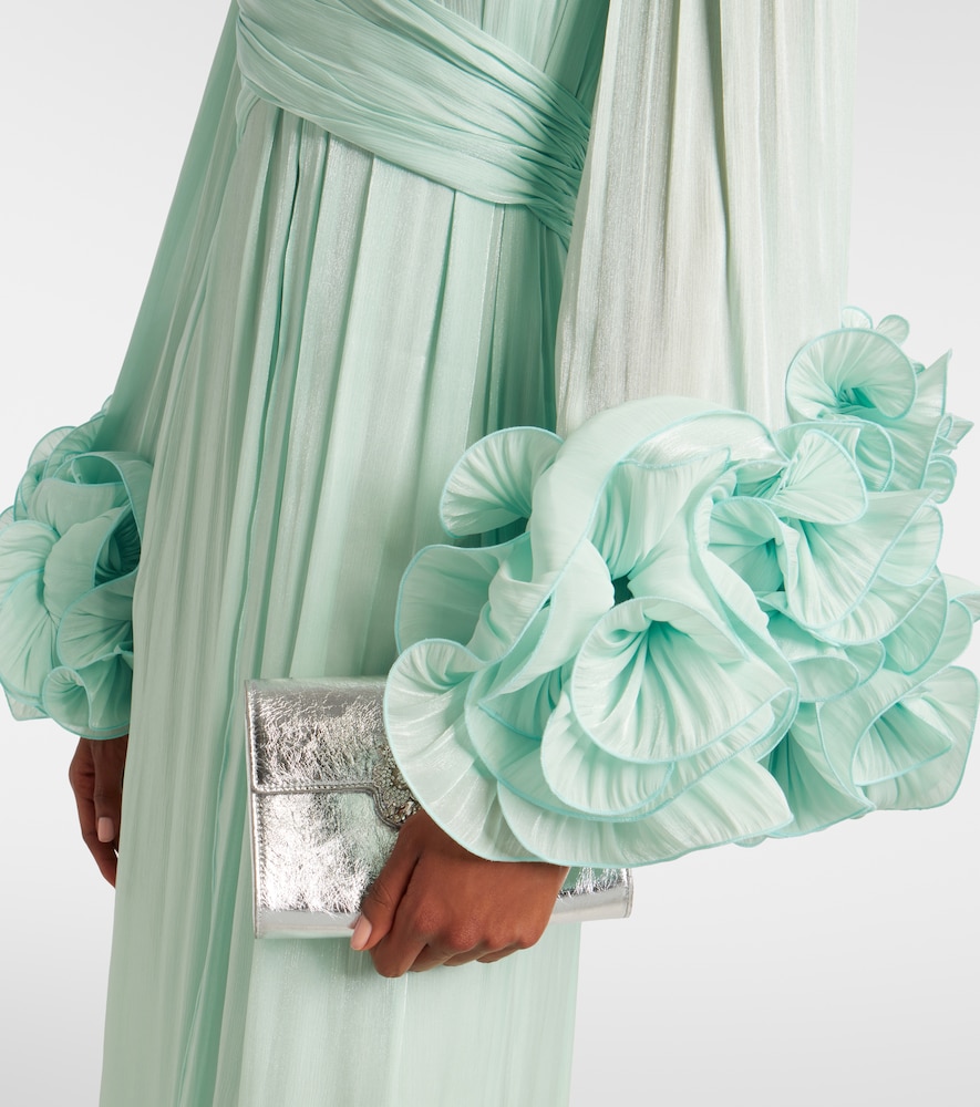  Costarellos Costarellos Ruffled Georgette Gown 