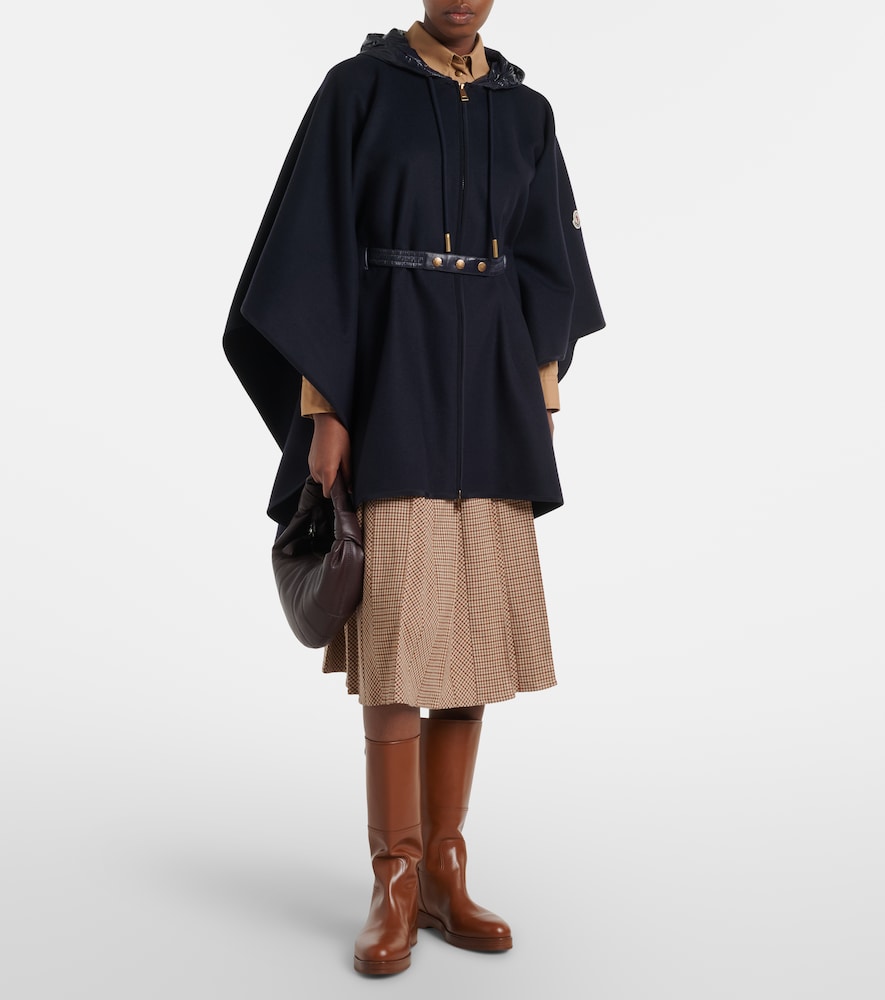  Moncler Moncler Belted Wool-blend Cape 