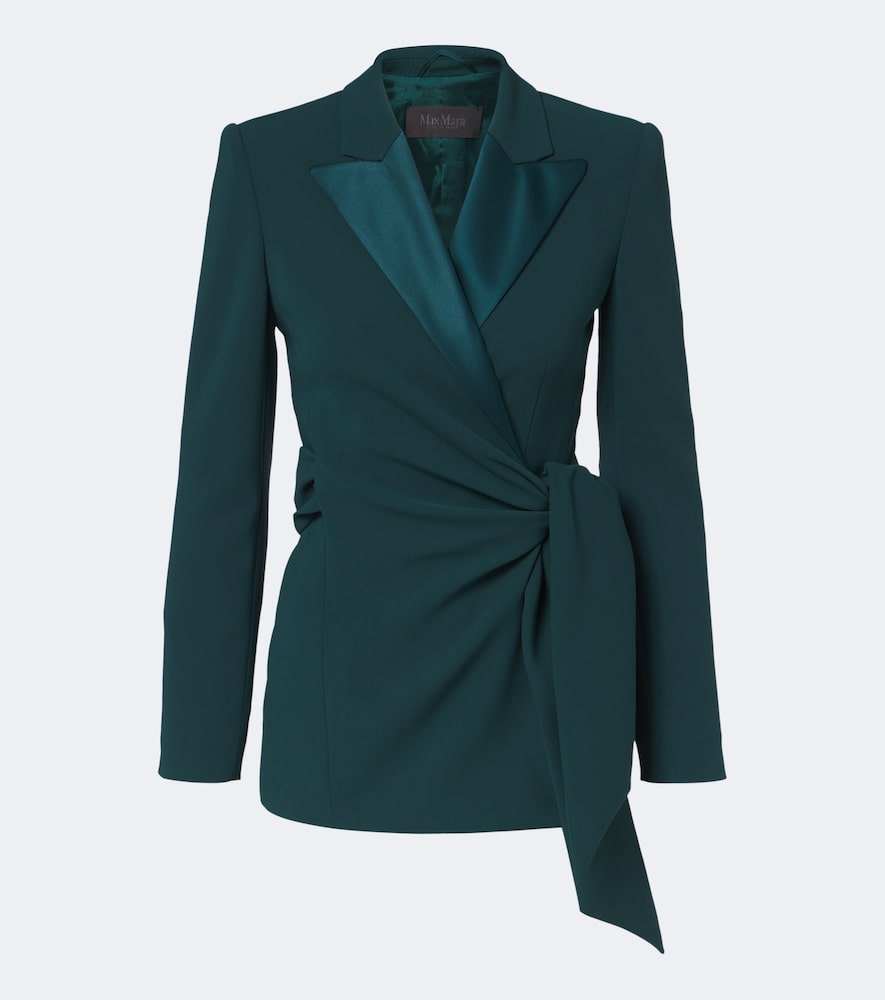 Blazer Elegante aus Cady mit Satin