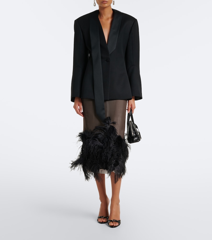 Lidia Croc-Effect Mules
