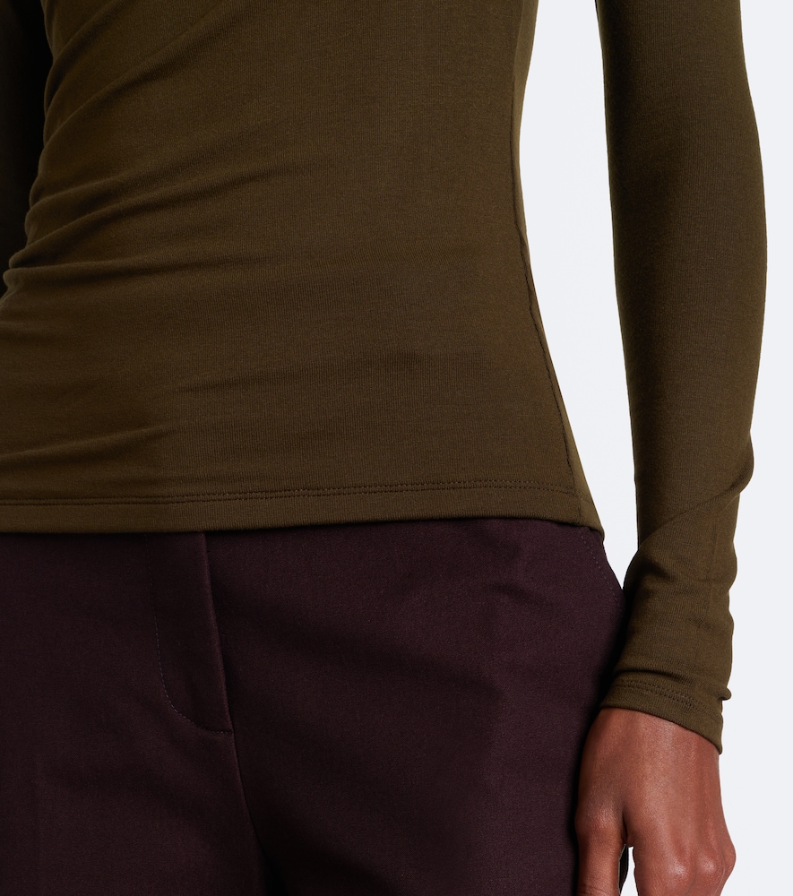 Fixed Jersey Wrap Top