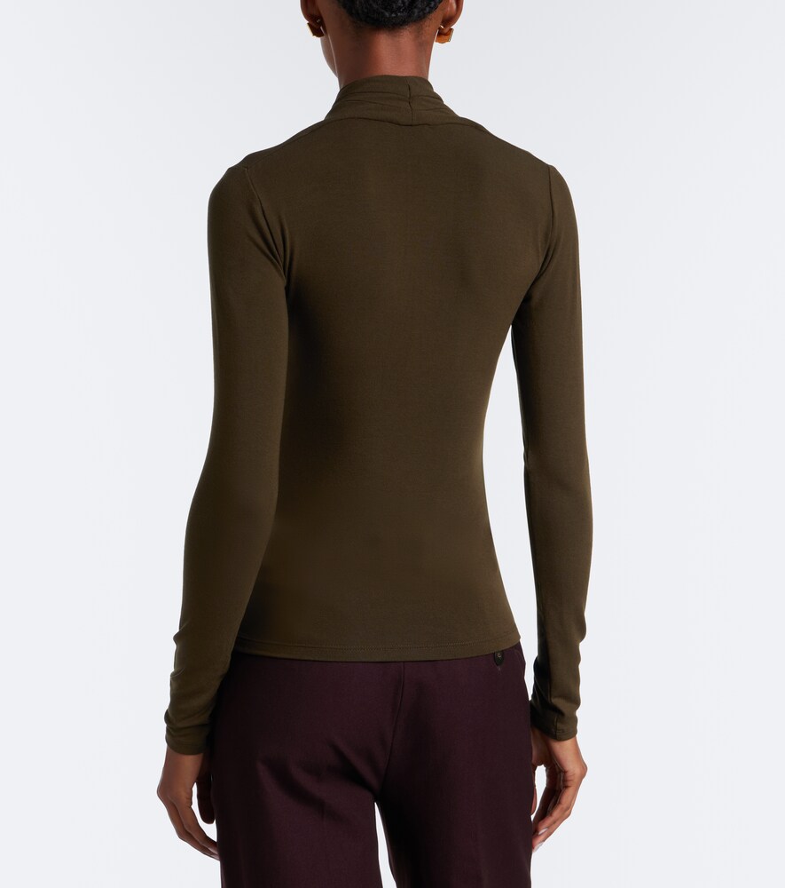 Fixed Jersey Wrap Top