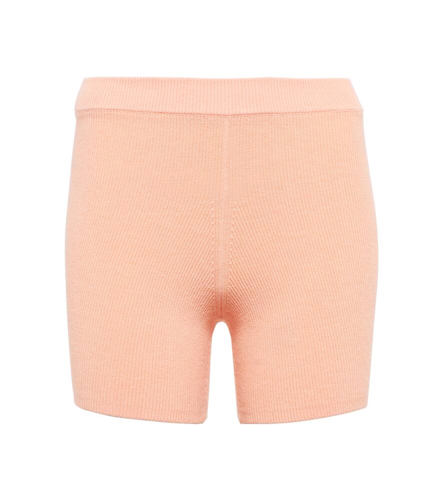 Live The Process Arch ribbed-knit biker shorts