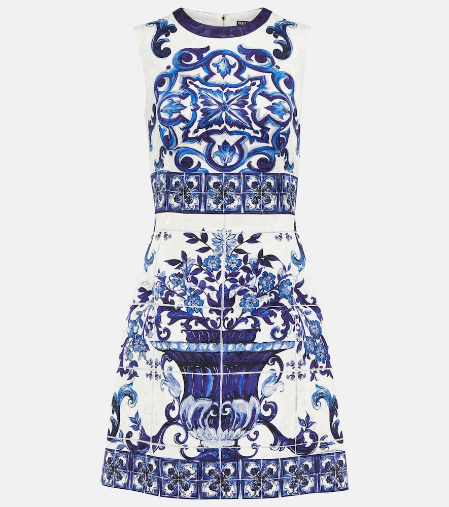 Dolce & Gabbana Printed brocade minidress