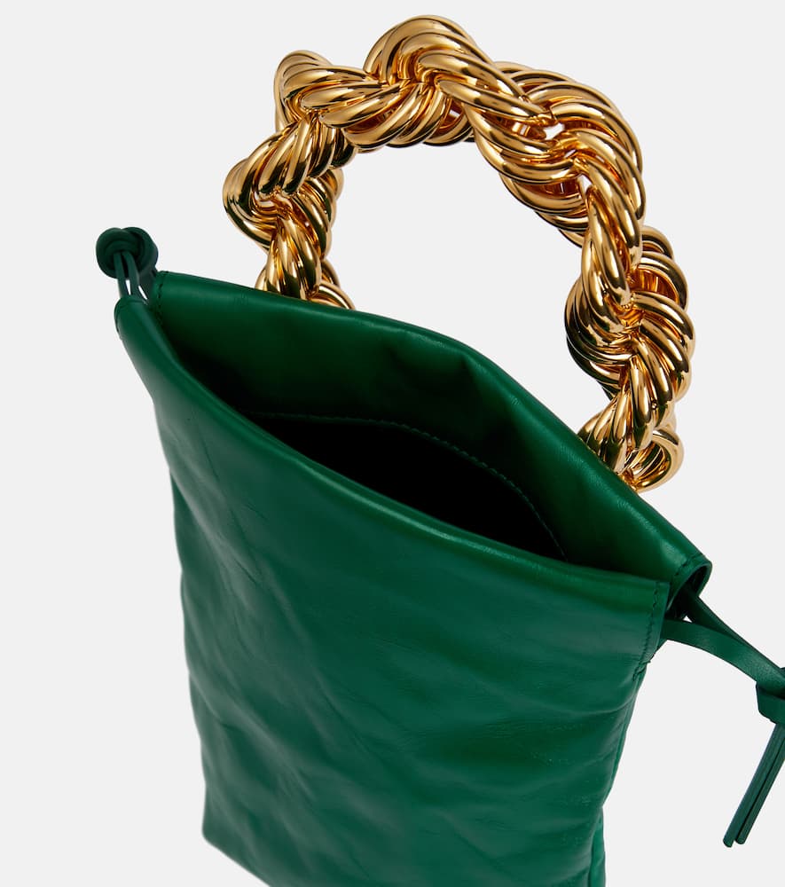 Jil Sander Tote Small Aus Leder In Beetle