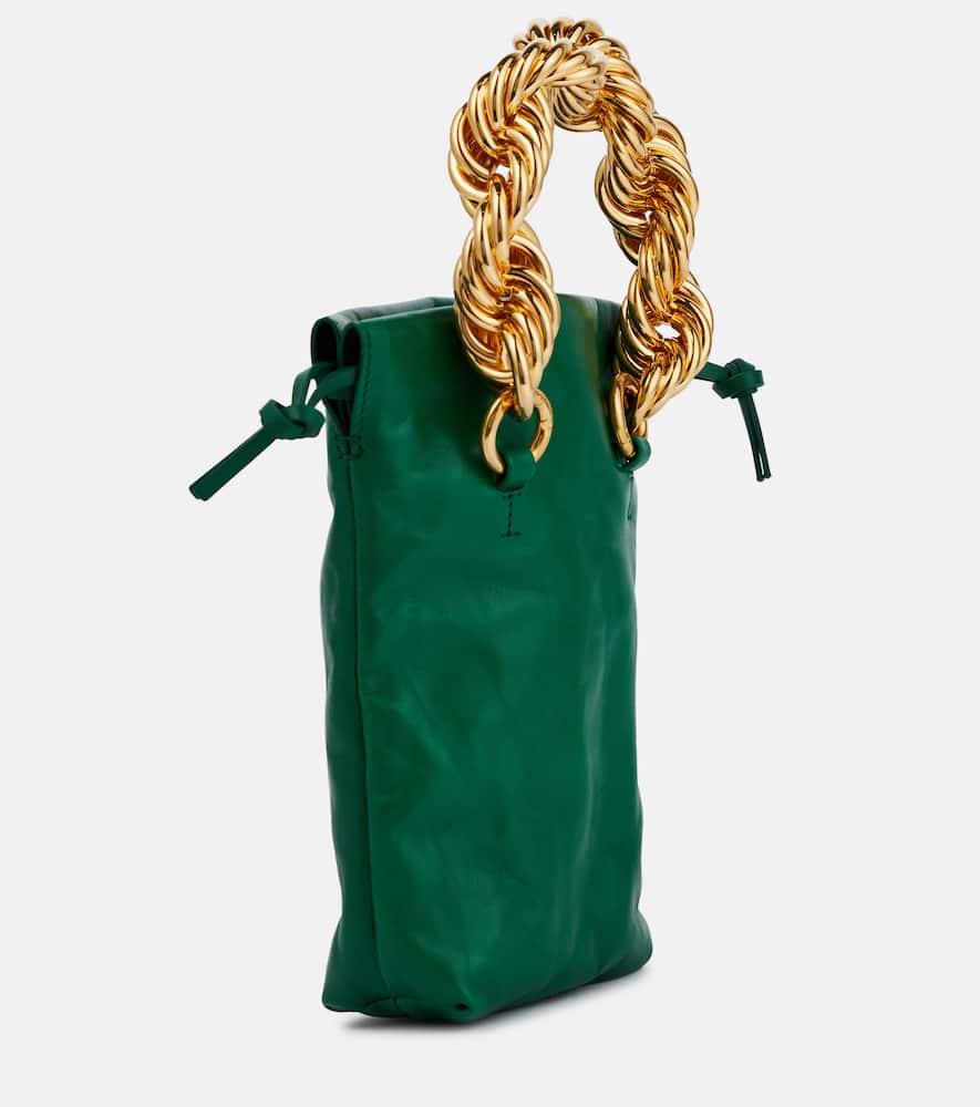 Jil Sander Tote Small Aus Leder In Beetle