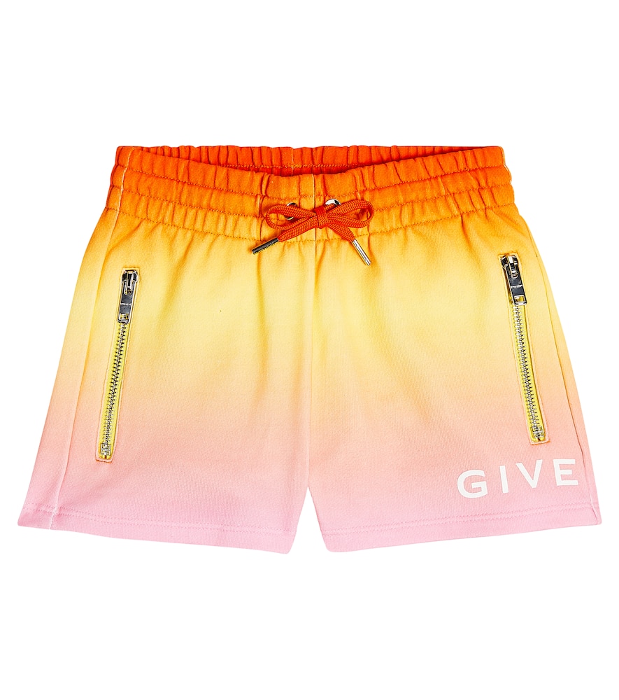 Shop Givenchy Logo Ombré Cotton Jersey Shorts In Unique