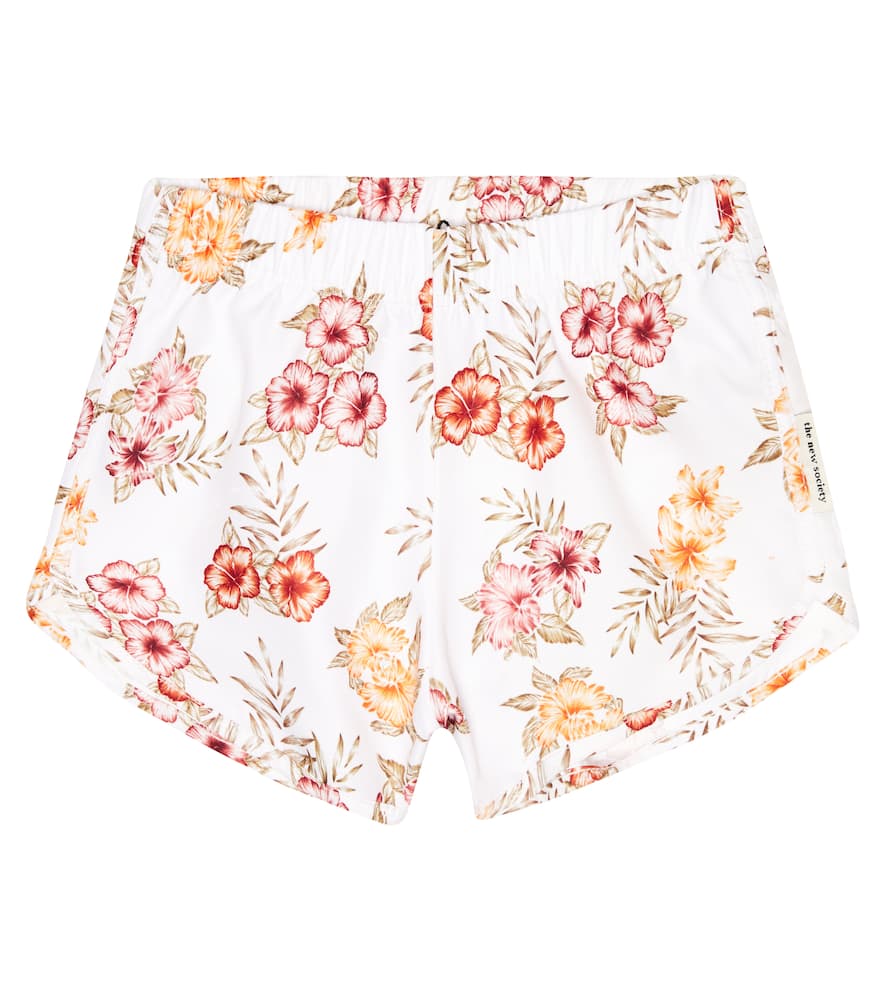 The New Society Kids' Palermo Floral Swim Trunks In Palermo Print