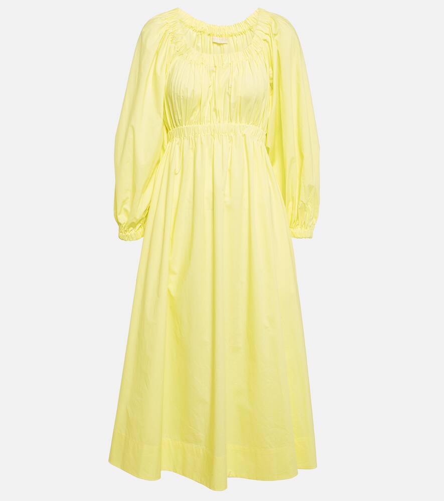 Ulla Johnson Helena gathered cotton midi dress