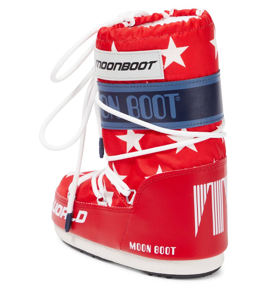 Moon Boot Icon Logo-print Snow Boots In Red