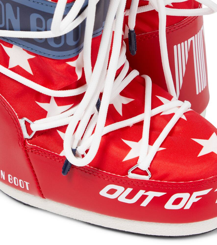 Moon Boot Icon Logo-print Snow Boots In Red