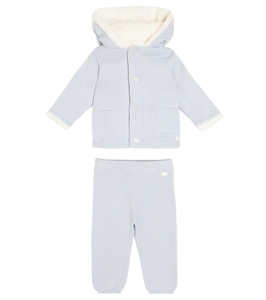 Tartine et Chocolat Baby knitted jacket and pants set