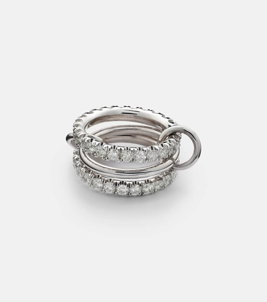 Spinelli Kilcollin Juno 18kt white gold ring with diamonds