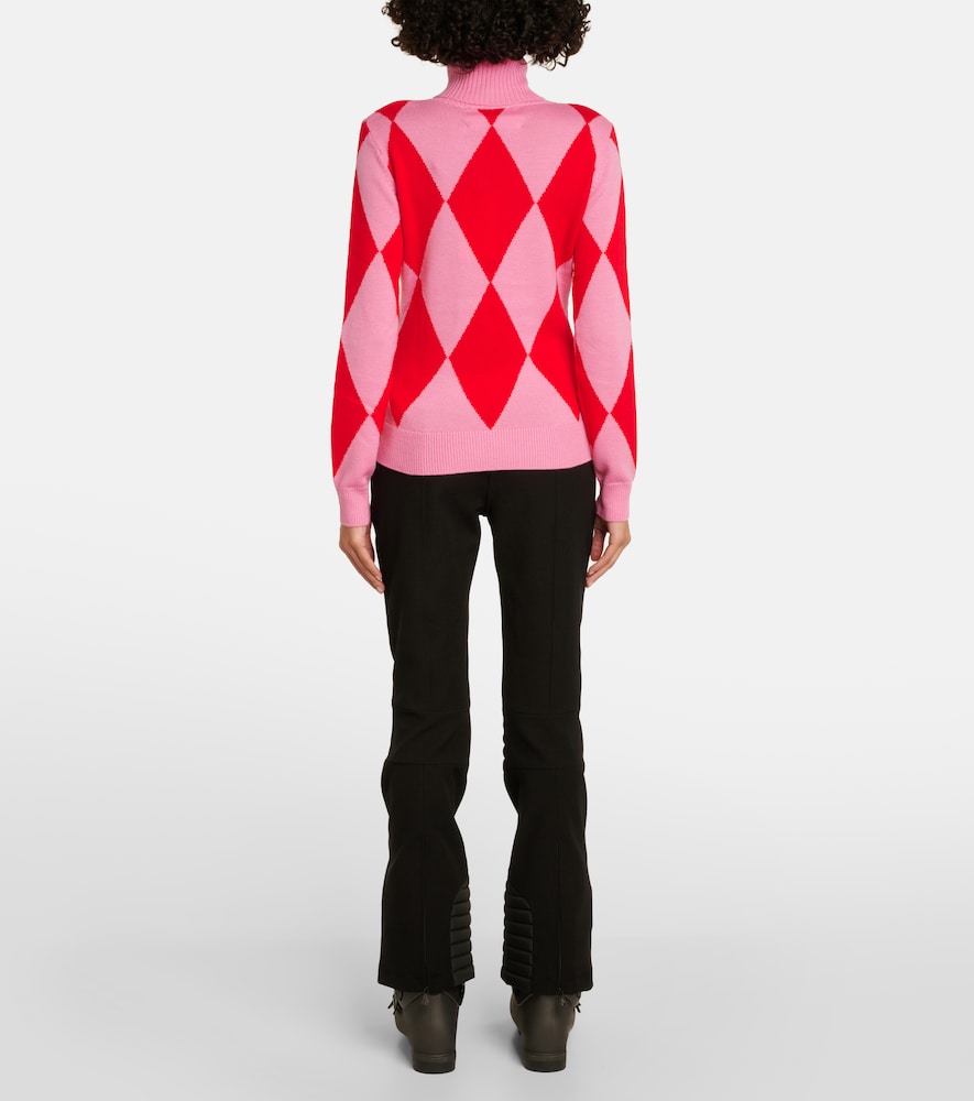 Turtleneck Intarsia Sweater
