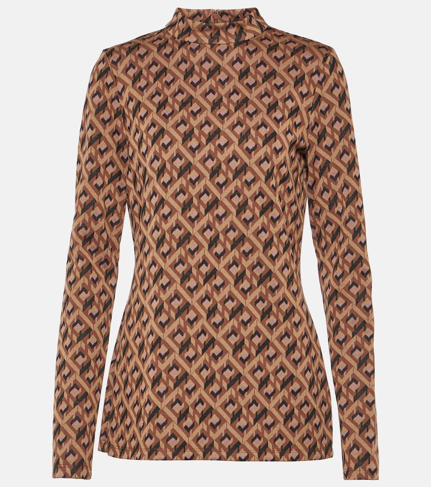 Diane von Furstenberg Birdie printed top